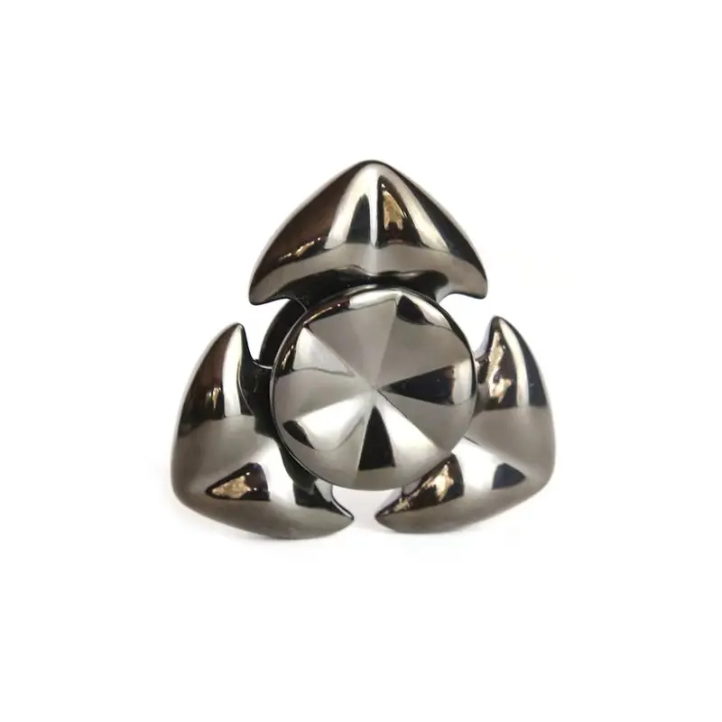 Squid Fidget Spinner in acciaio inossidabile a tre lame a manovella Spinner per adulti ADHD Fidget Toy Elegante Fidget Toy Regalo per adulti