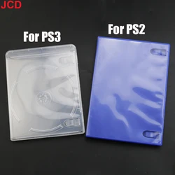 JCD 1pcs For PS3 PS2 Protective Shell CD DVD Disc Plastic Case Capacity CD Storage Box Accessories