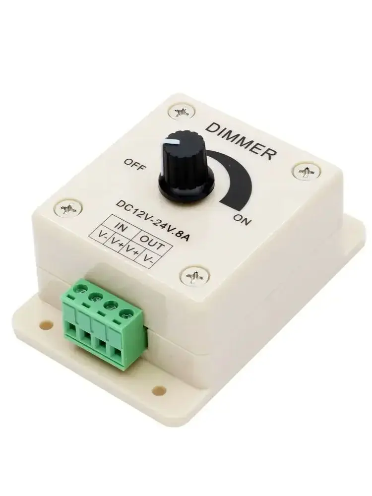 DC12V-24V LED interrupteur 8A régulateur de tension contrôleur réglable pour bande lumineuse lampe gradation gradateurs