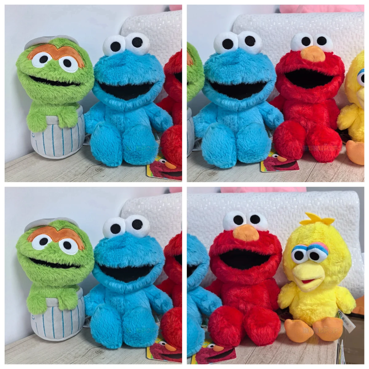 20cm Classic Sesame Street Plush Toy Stuffed Toy Big Bird Elmo Cookie Monster Oscar Official Licensed Soft Doll Lovely Gift