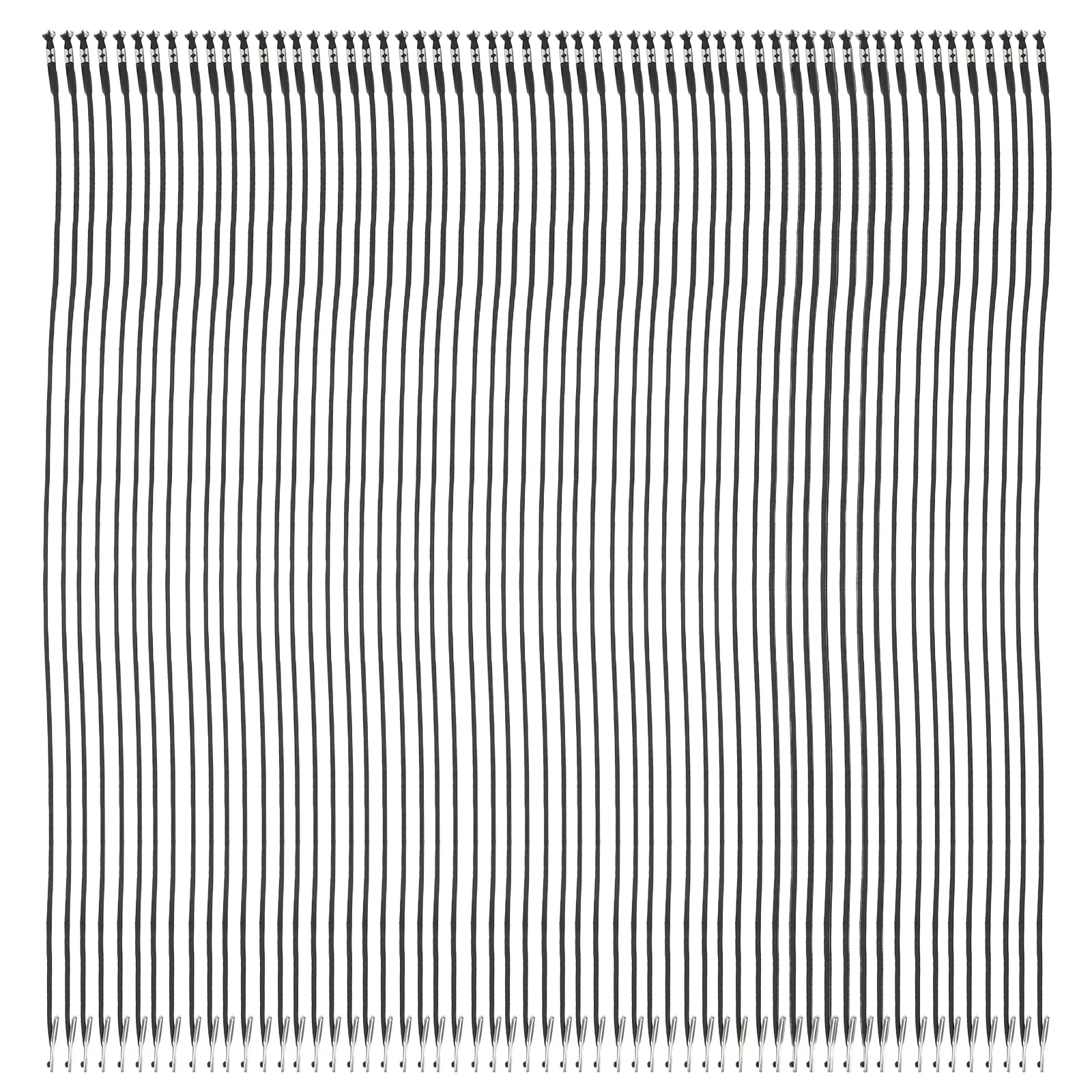100pcs Barbed Elastic Cord Black Stretchable Rubber Bands For Mask Making Craft Binding String Diy Hat Chin Strap Replacement