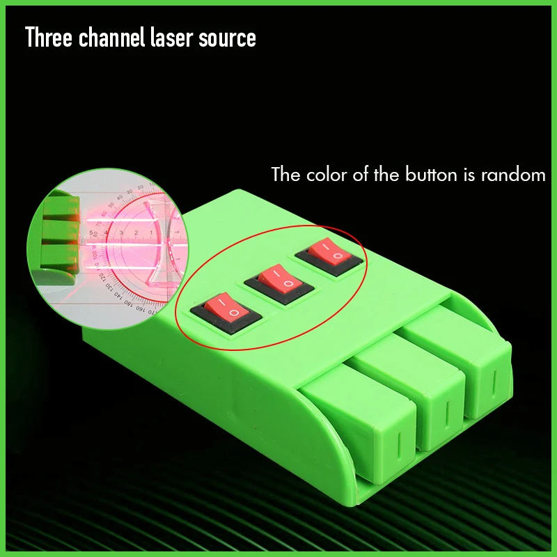 Three way Parallel Laser Light Sources Set Magnetic Adsorption Concave Convex Lens Physics Optical Experiment Equipment