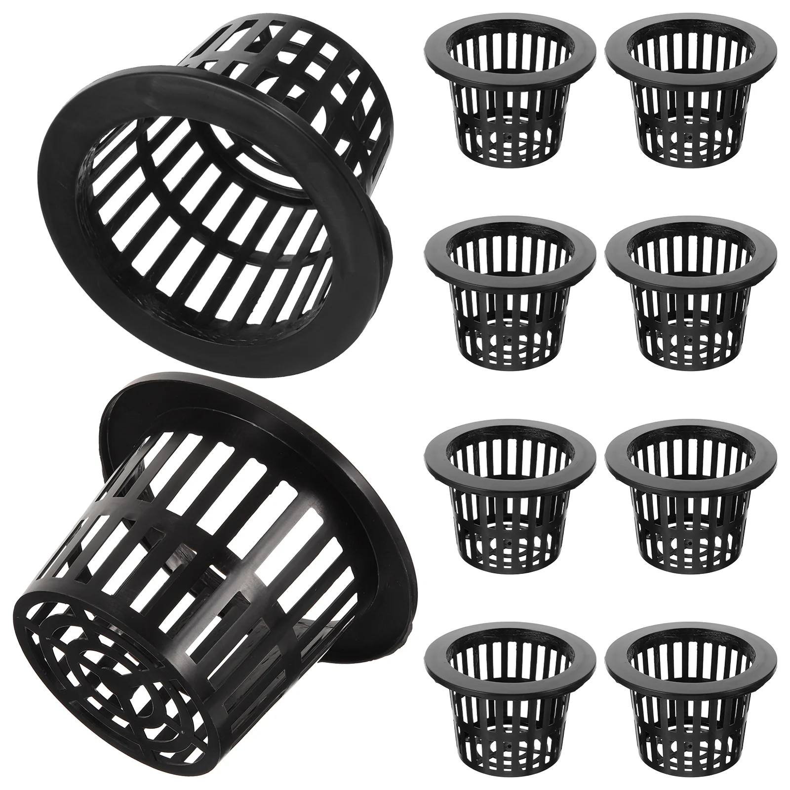 

Hydroponic Vegetable Planting Basket Aquatic Baskets for Pond Plants Net Cups Orchid Pots Planter Small Plastic with Holes