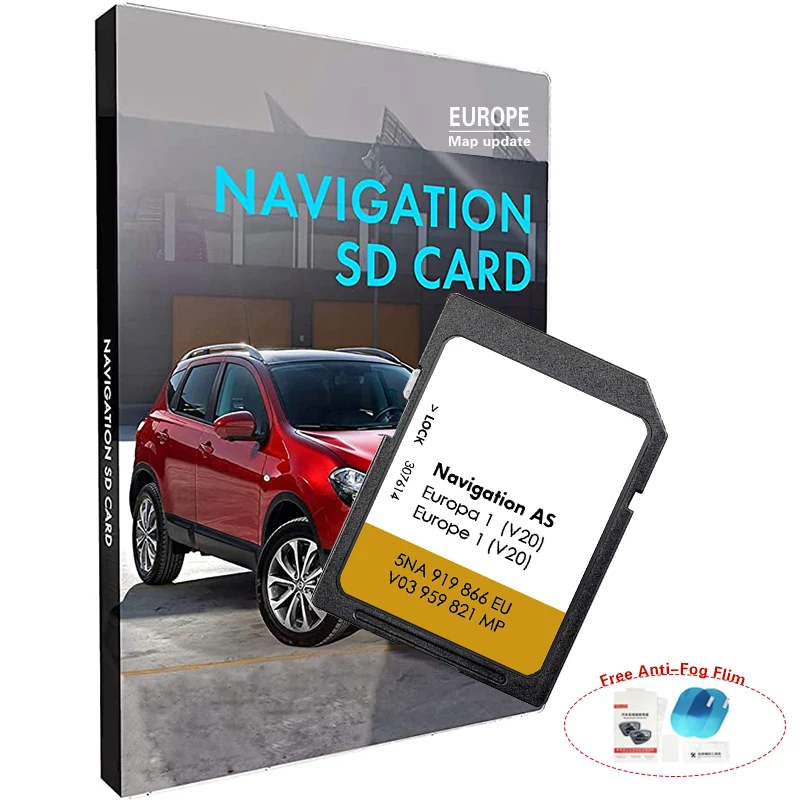 

MIB2 AS V20 UK Sat Nav 32GB Navigation Map GPS for VW Discover Navi SD Card with Free Antifog Sticker