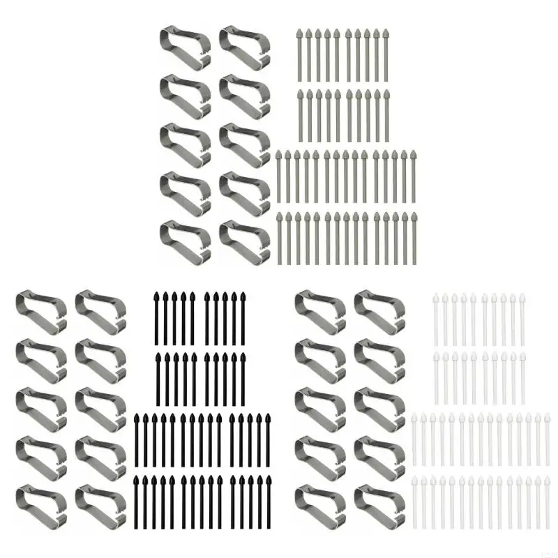 U2JE 25Pcs/50pcs Pen Nibs for Tab S7+ S23 NOTE10 20 Pen Tip with Removal Tweezer Easy Installation