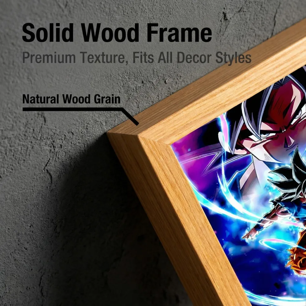 Anime Moon Lamp Goku LED Light Paninting Picture Frame Home Decoration Night Light Preferred Easy Installation Festival Gifts view 6