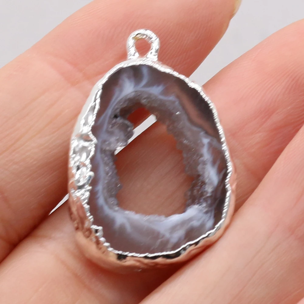 Natural Gemstone Irregular Shape Pendant for DIY Jewelry