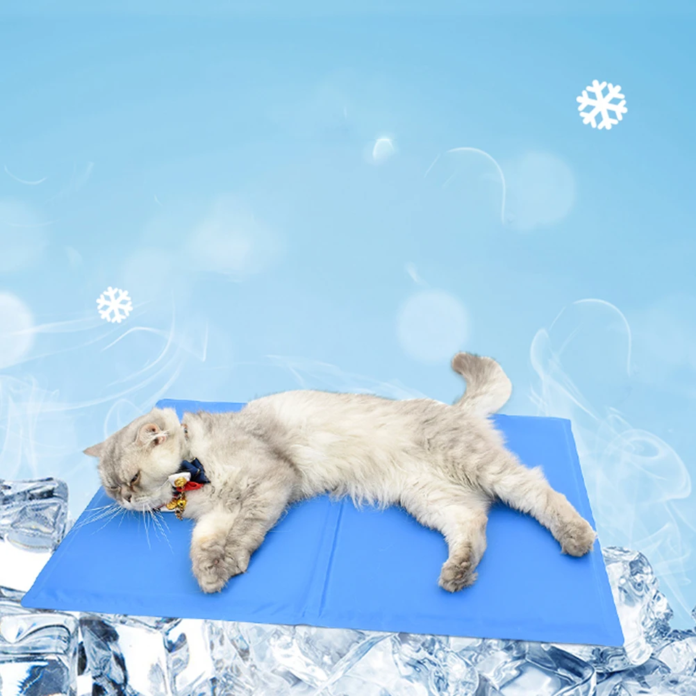 

Pet Cool Mat Summer Cooling Mats for Dog Cat Ice Pad Waterproof Easy Clean Thickened Fabric Gel Durable Lightweight
