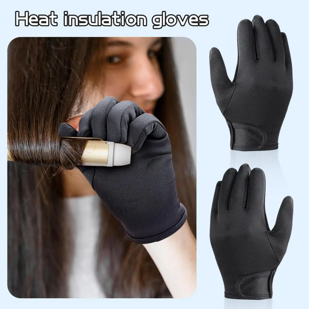 Five-finger Hairdressing Gloves Hot Brush Glove Heat-resistant Hair Styling Glove for Curling Irons Hot Brushes Full for Left