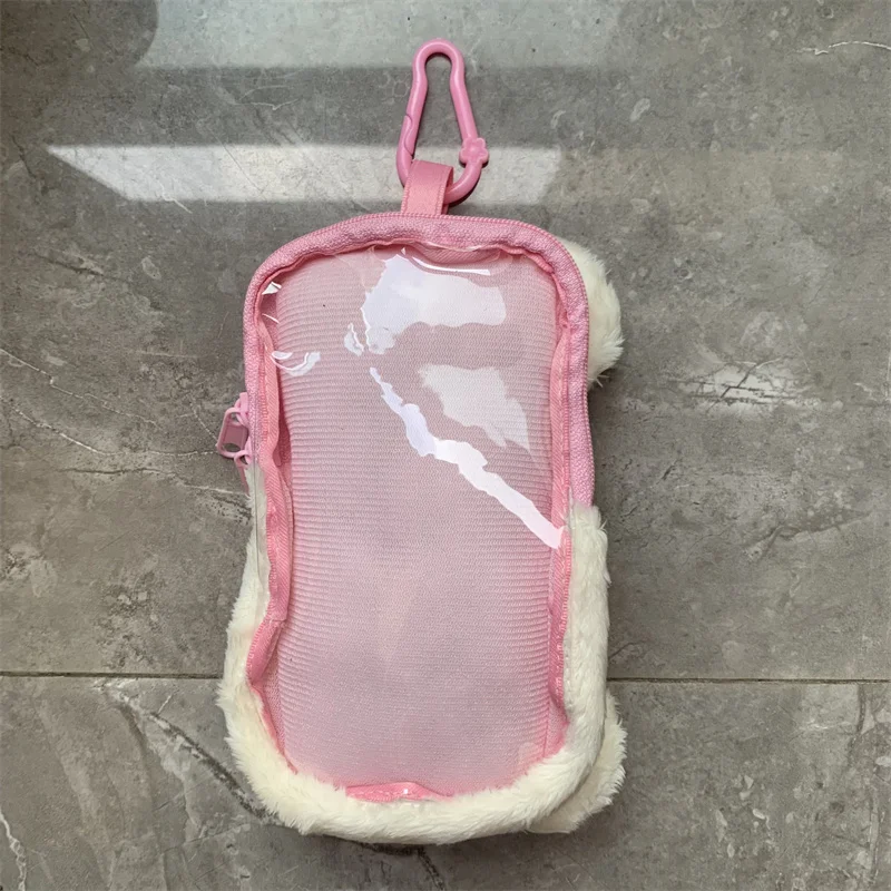 Rilakkuma Korilakkuma حقيبة الهاتف الذكي القطيفة الحقيبة المرأة أنيمي الدب الوجه Kawaii لطيف حامل قضية الهاتف المحمول