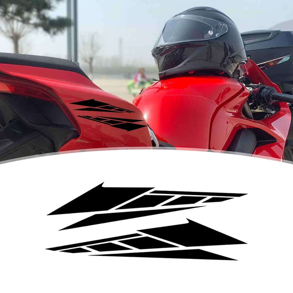 

1 Pair Reflective Self-adhesive Motorcycle Tail Box Decals Anti-Scratch Waterproof Motorbike Car Decorative Stickers 20cm*4.7cm
