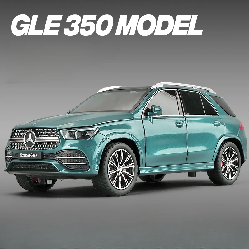 Simulation 1:24 Benz GLE350 Off Road Vehicles Model Collective Diecast Metal Car Toys Boys Gift Sound Light Voiture Miniature