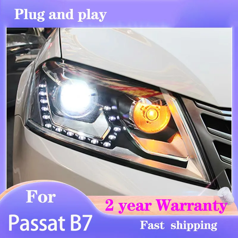 

Car Styling for VW Passat B7 Headlights 2012-2016 Magotan Head Light DRL Turn Signal Low High Beam Projector Lens