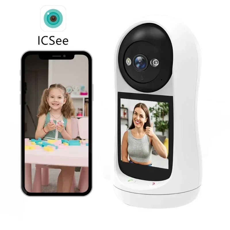 200MP/300MP Icsee Video Intercom Interactive Video Camera, Home WIFI with Screen Shaking Head Surveillance Camera