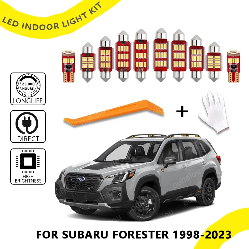 

LED Interior Dome Map Light Bulbs Kit For Subaru Forester 1998- 2015 2016 2017 2018 2019 2020 2021 2022 2023 Accessories