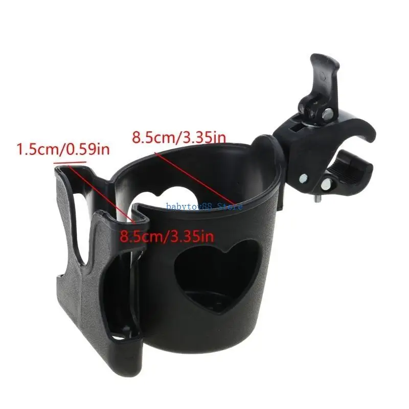 Y4UD Portable Beverage & Smartphone Support Practical Stroller Attachment Baby Cup & Mobile Holder Portable for Buggies