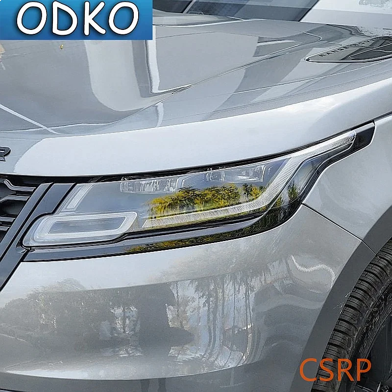 Car Headlight Tint Smoked Black Protective Film TPU Stickers For Range Rover Velar 2017-Present Accessories Anti-Scratch Repair