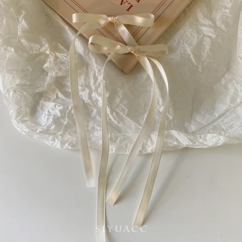 2-teilige modische einfache süße Schleifenband-Haarspangen für Frauen und Mädchen, Party-Haar-Accessoires – Detail 3