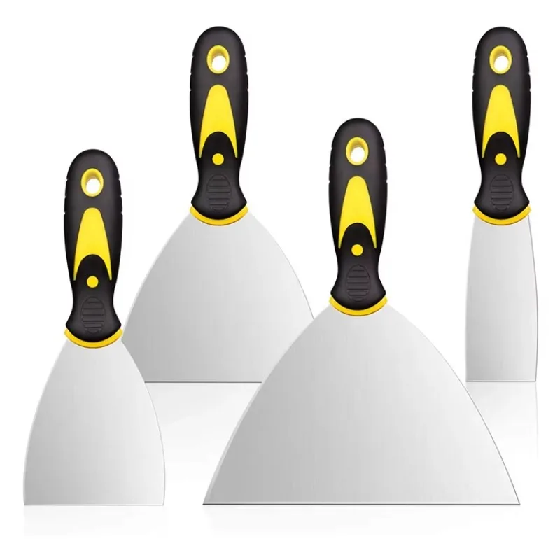 Blade Putty Knife 0.7mm Thickness Professional Painting Tool Wall Scraper Stainless Steel With Pp Tpe Handle Plastic 3 Years
