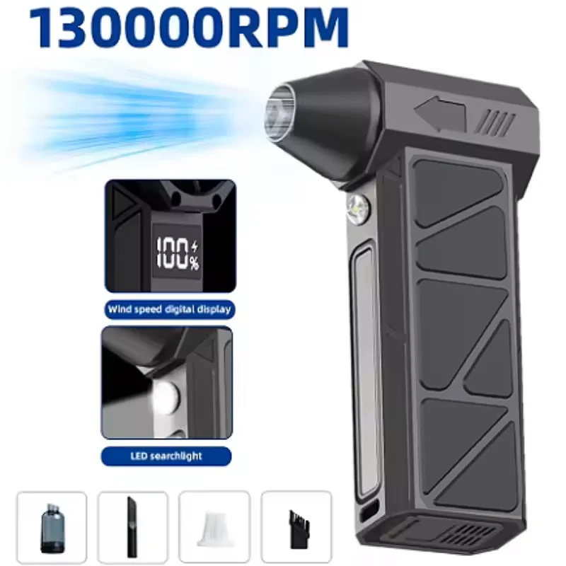 Mini Compressed Air Dust Collector Portable Handheld Fan Electric Small Blower Mini Jet Turbo Fan Cleaning