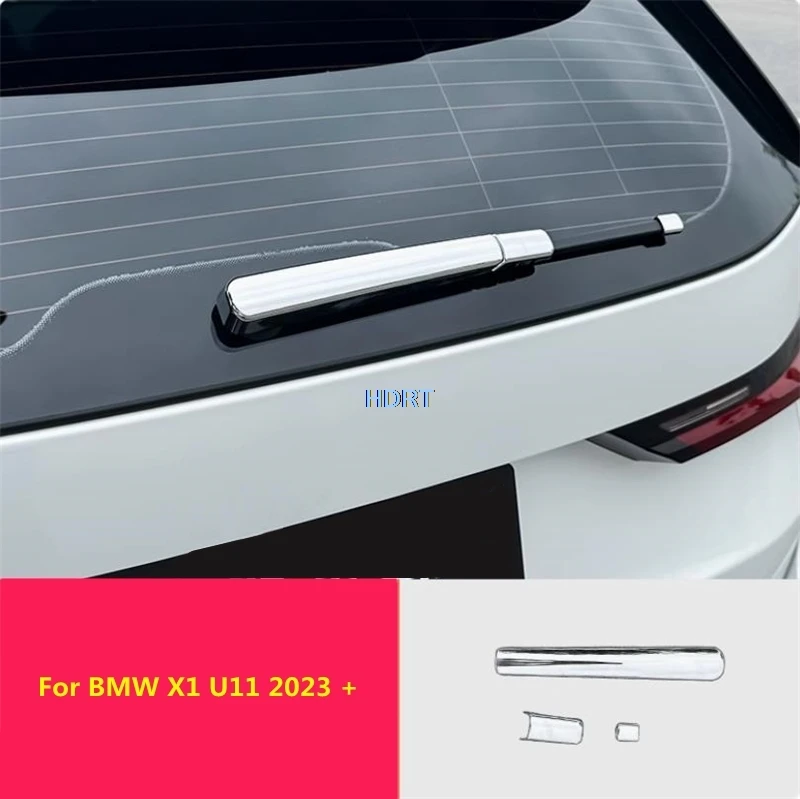 

Car Style Rear Trunk Window Rain Wiper Trim Strip Cover Protector Decoration Accessories Exterior Sticker For BMW X1 U11 2023 +