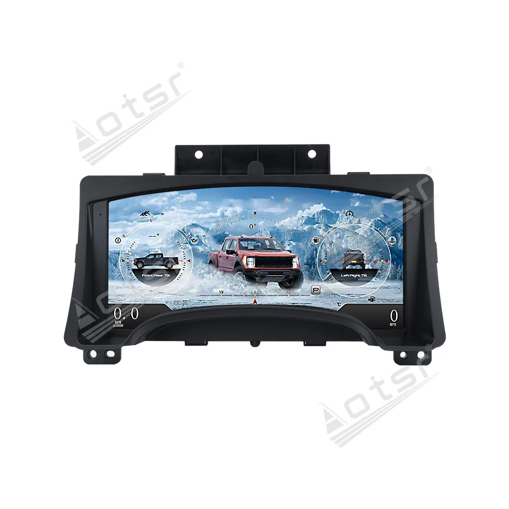 2026 For Ford F150, 2009-2012, LCD instrument panel, digital cluster, speedometer with space capsule tachometer, virtual cockpit