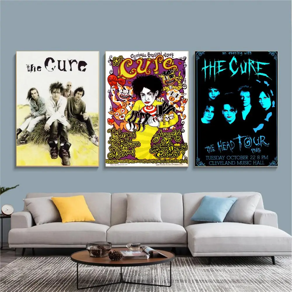 band T-The Cure-E Painting Calligraphy Nature Inspired Artwork for Living Room  Home Decoration