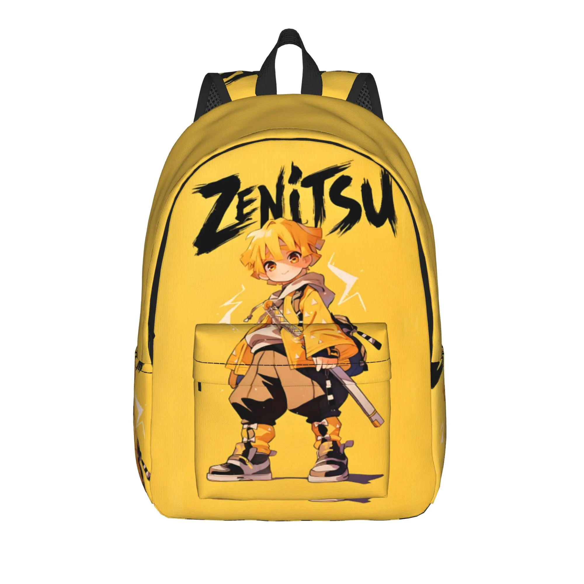 Modischer Demon Slayer Rucksack Shounen Manga Mochilas Lässiger Schulrucksack mit großem Fassungsvermögen