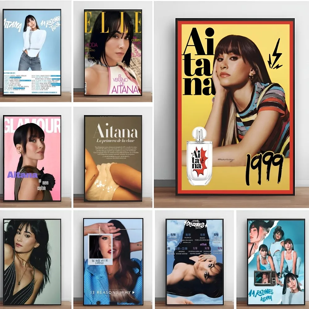 A-Aitana Singer Poster Paper Print Home Living Room Bedroom Entrance Bar Cafe Art Painting Decoration