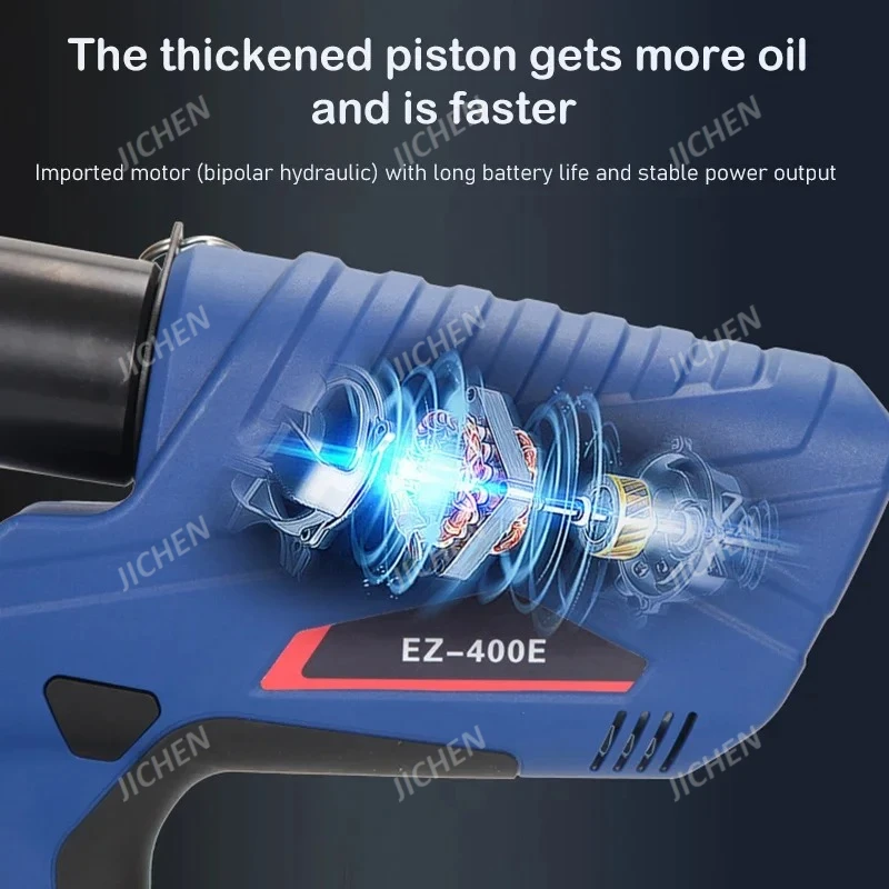 JC EZ400 كماشة هيدروليكية كهربائية قابلة للشحن EZ300 كماشة هيدروليكية كماشة تجعيد كهربائية 10-300mm2 محطة H-نوع المشبك #4