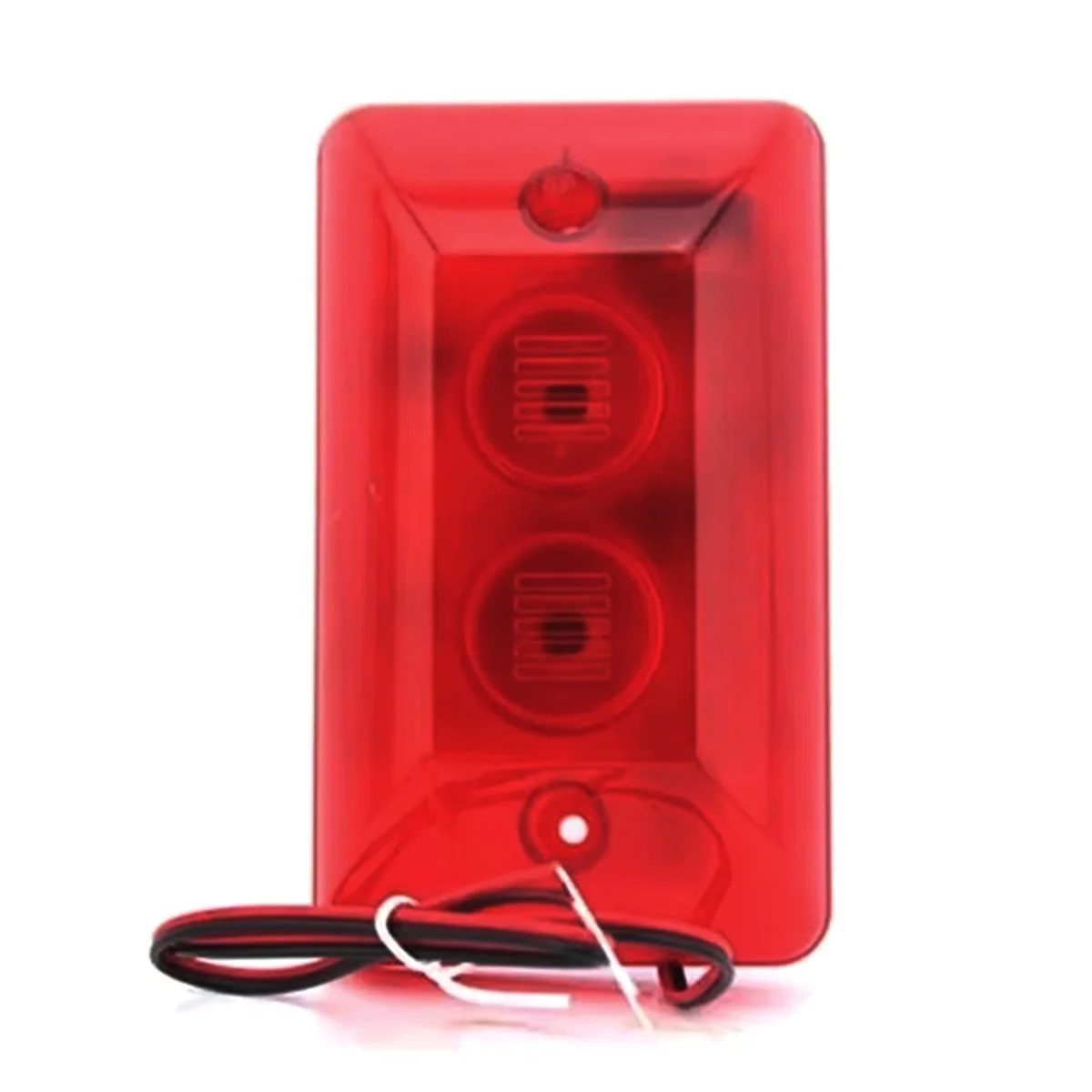 ABJZ Mini Piezo ستروب ضوء صفارة الإنذار 12 فولت إنذار سلكي مع صوت عالي 115 ديسيبل -123