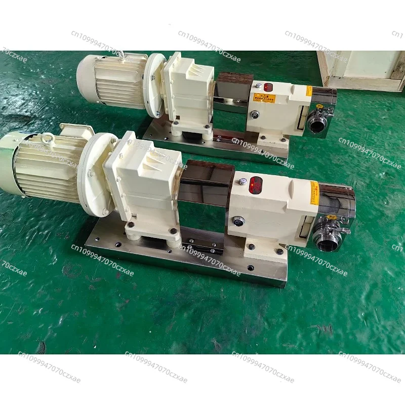 Mini Sanitary Food‑Grade Rotary Lobe Cam Rotor Pump, High‑Viscosity Liquid Transfer Pump for Food Beverage Processing Equipment