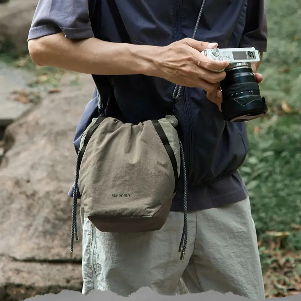 

Водонепроницаемая сумка для хранения зеркальных фотоаппаратов Oxford с ремешком на шнурке, сумка через плечо с утолщенным блоком