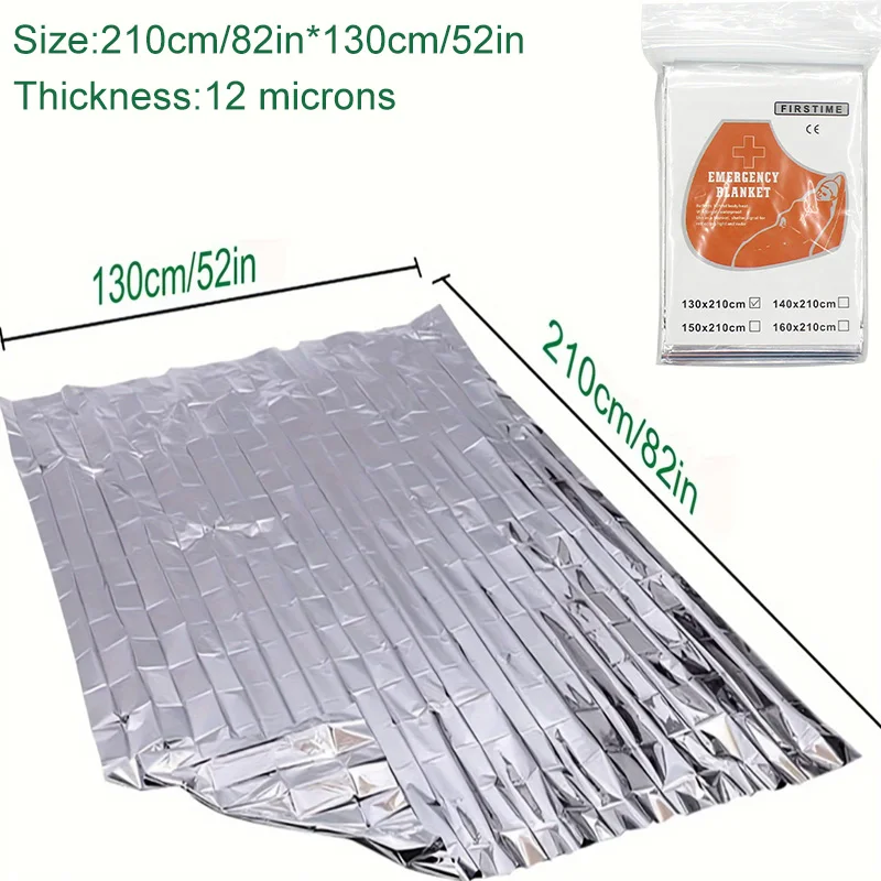 3pcs Emergency Blanket, Survival and First Aid Kit for Camping Hiking and Outdoor Adventure, Durable Rescue Tools Survival Gear