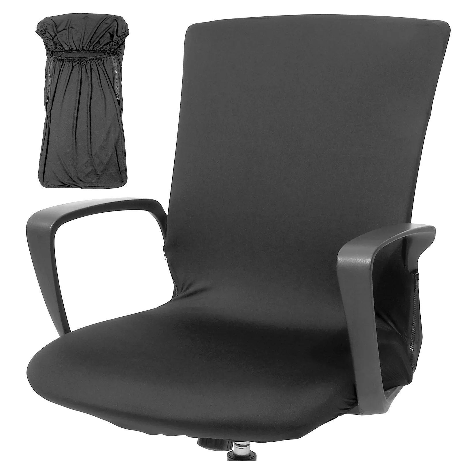 Office Chair Cover Stretchable Universal Slipcover for High Back Rotating Computer Gaming Chair Seat Protector Easy Wash Machine