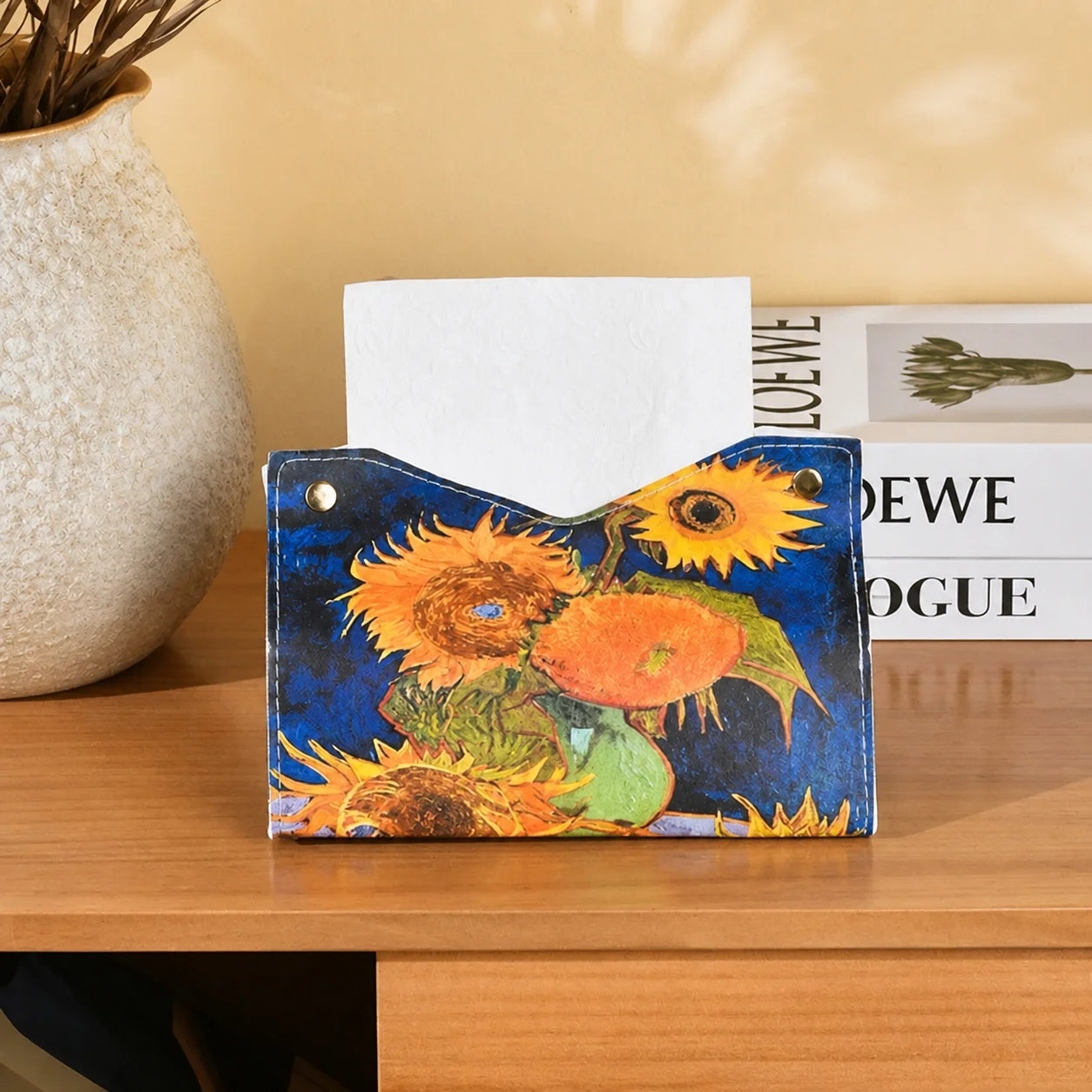 Waterproof Tissue Box Thickened Car Tissue Box Napkin Holder High-Definition Countertop Tissue Box For Coffee Table Countertop
