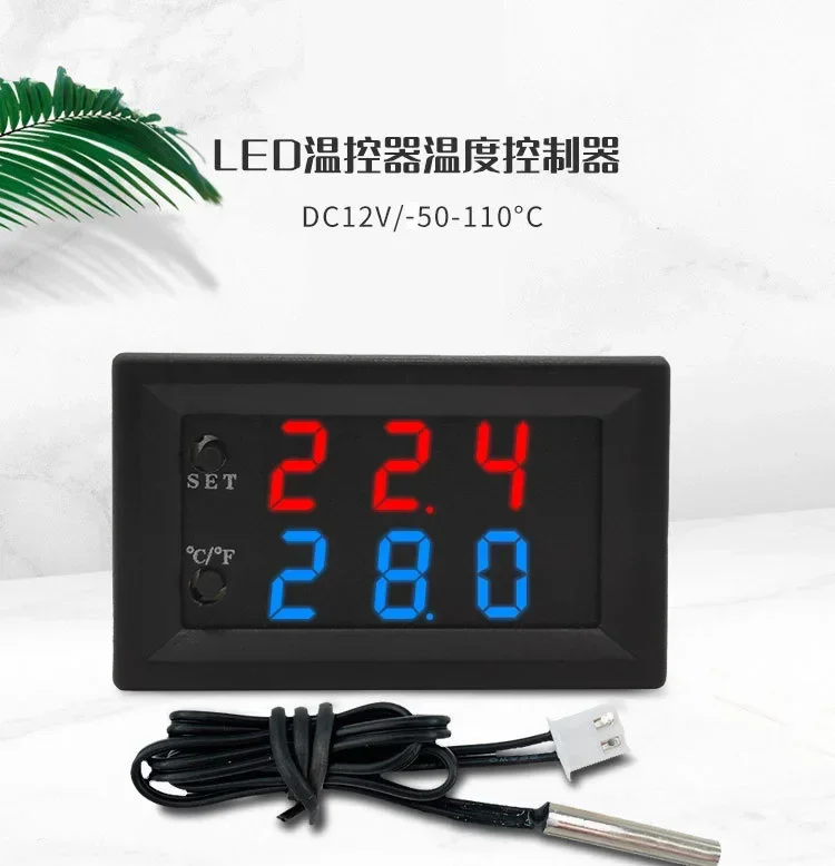 W1209 W2809 W1209WK Digital LED Thermostat Temperature Controller Smart Temp Sensor Board Module 12V DC + NTC Sensor