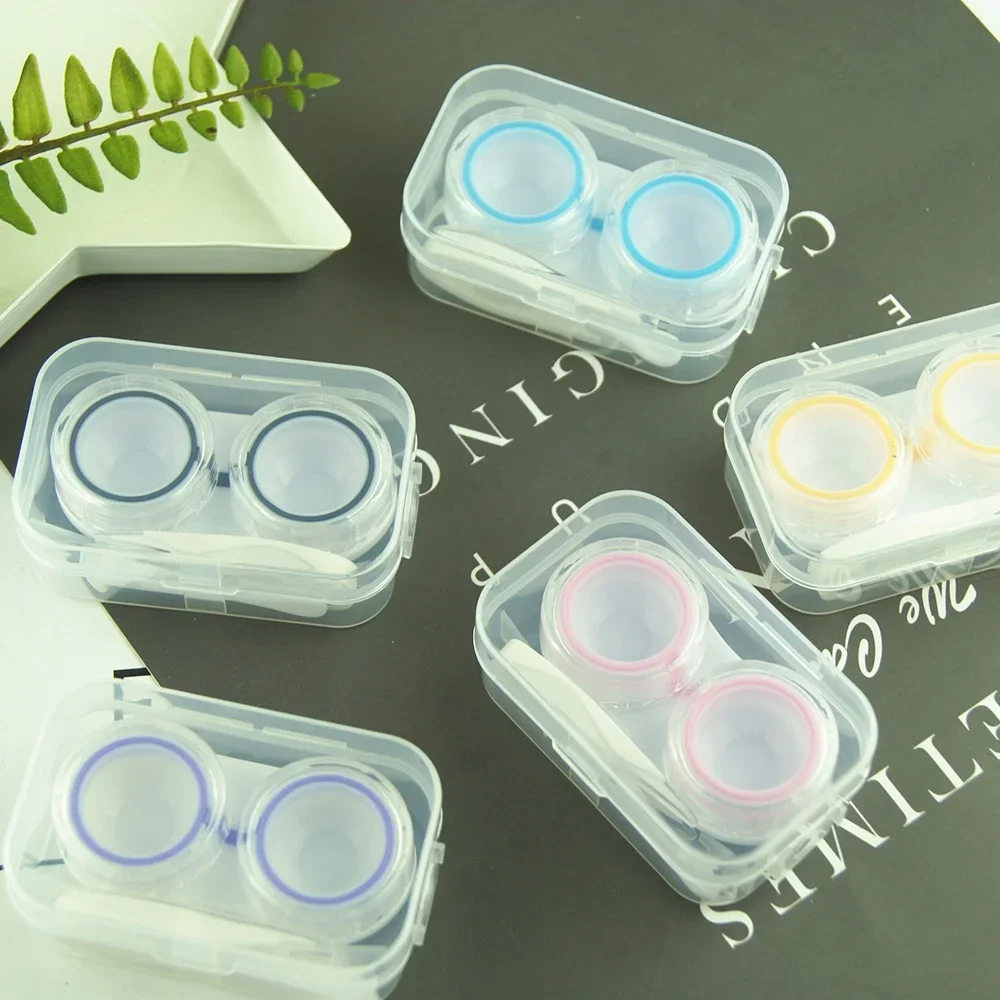 Contact Lenses Case Random Candy Color Transparent Contact Lens Case Mix Colour Contact Lenses Casing