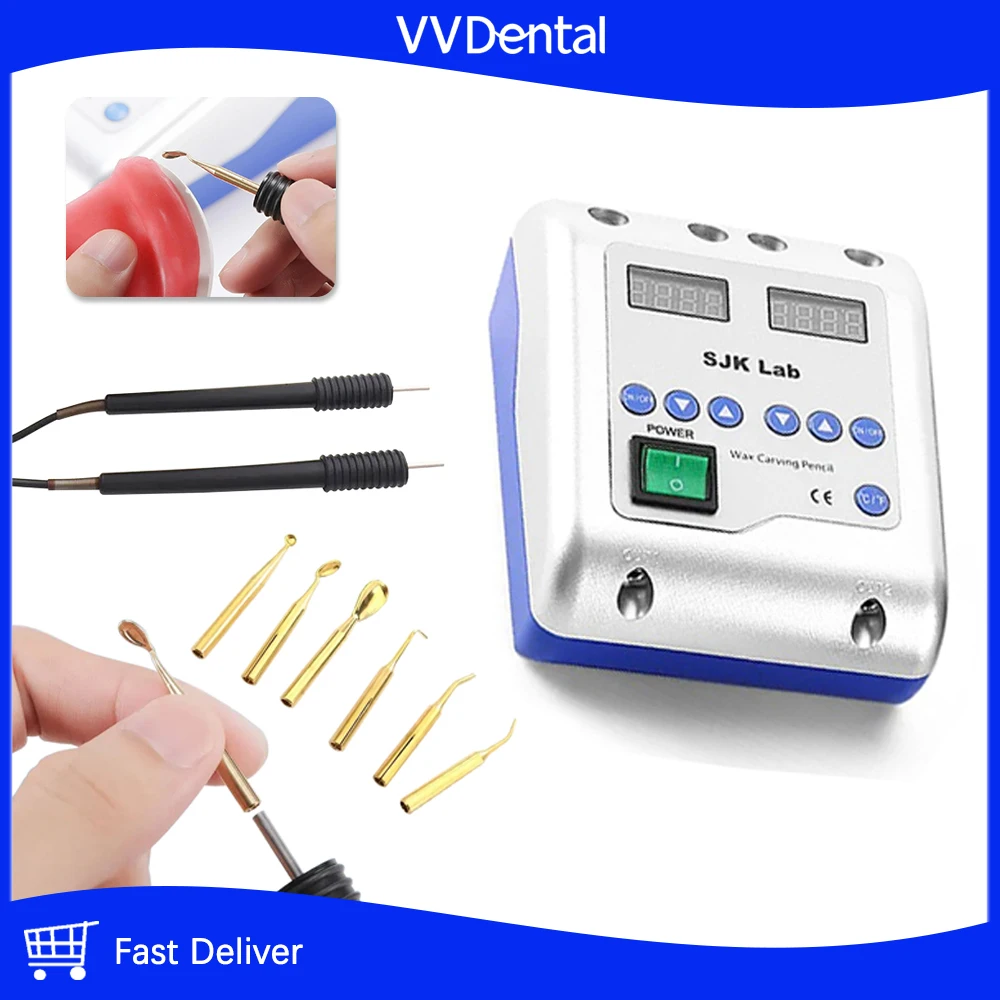 

Dental Lab Electric Waxer Knife Carving With 6 Wax Tips+2 Pens Dentistry Carving Machine Dental Equipment