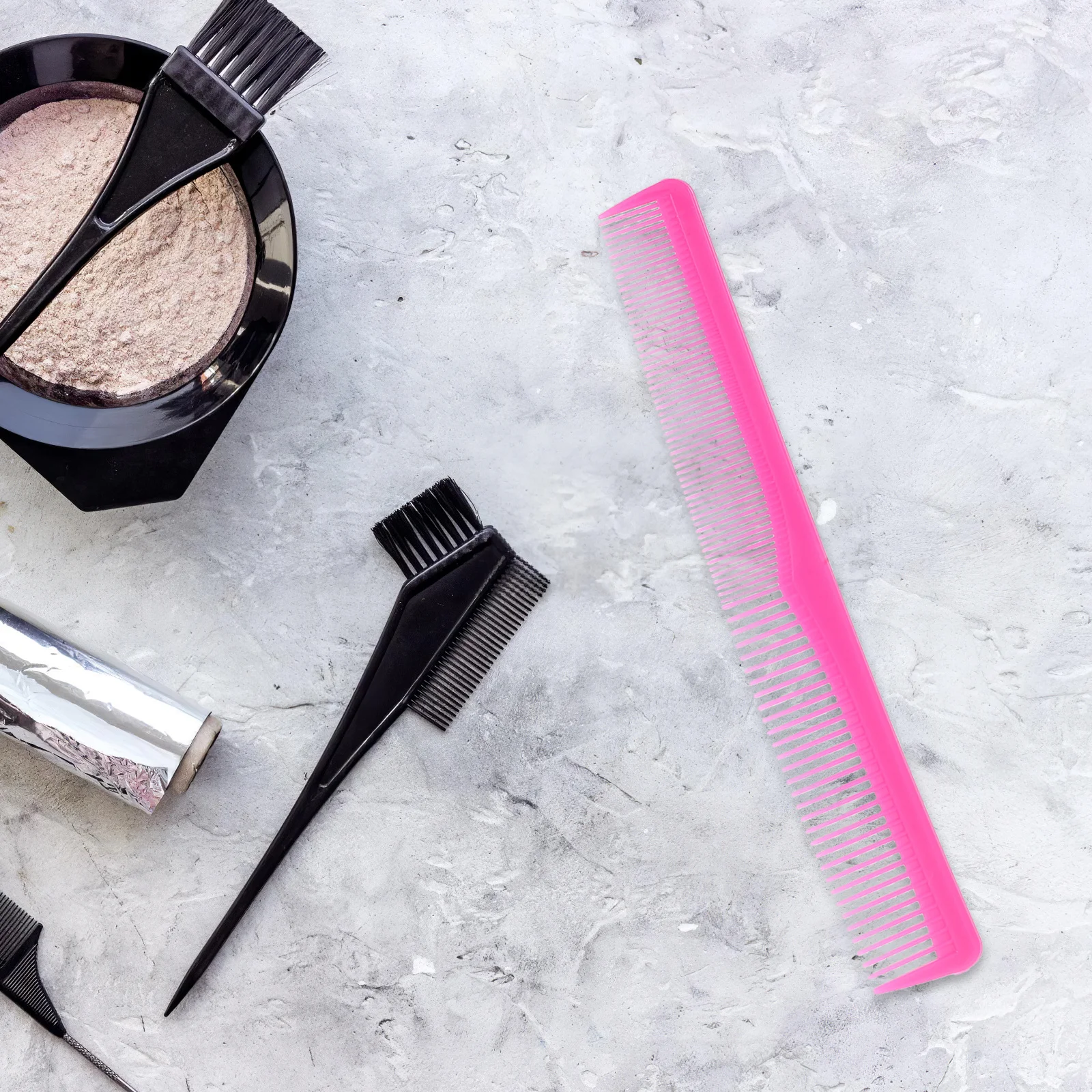 

5Pcs Anti-Static Plastic Hairdressing Combs Hair Cutting Tools Double Side Tooth Comb Set Salon Hotel Use Hair Care Accessories