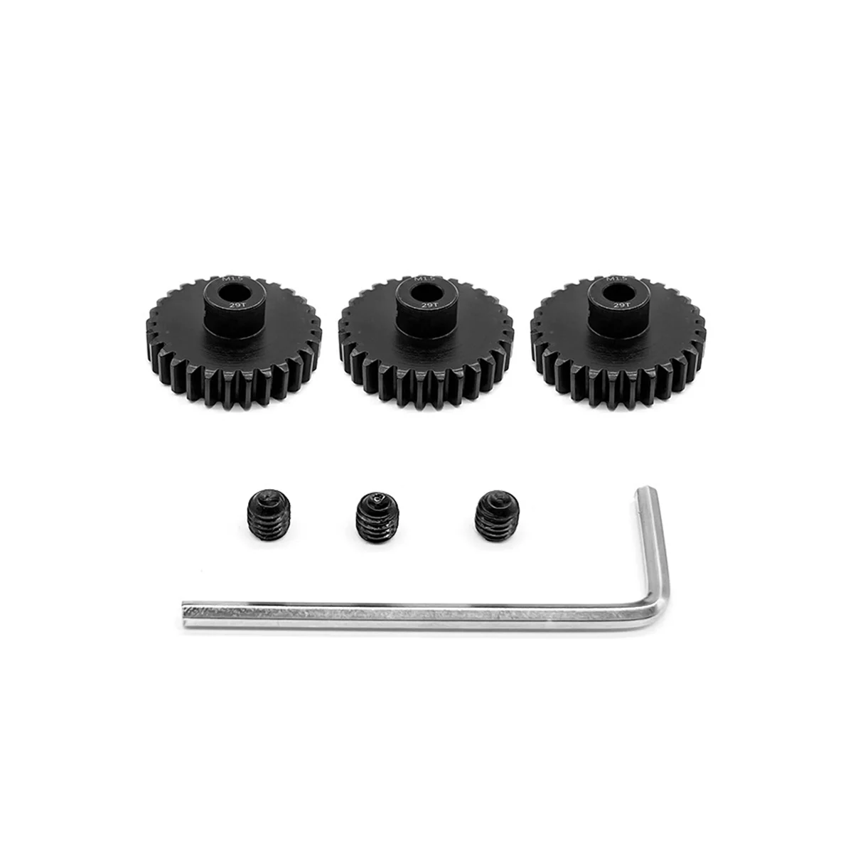 Remote Control Car Gear M1.5 Modulus 8.0 Inner Hole Chrome Steel 11-30T Motor Gear 3 Sets Including Machine Meter,28T