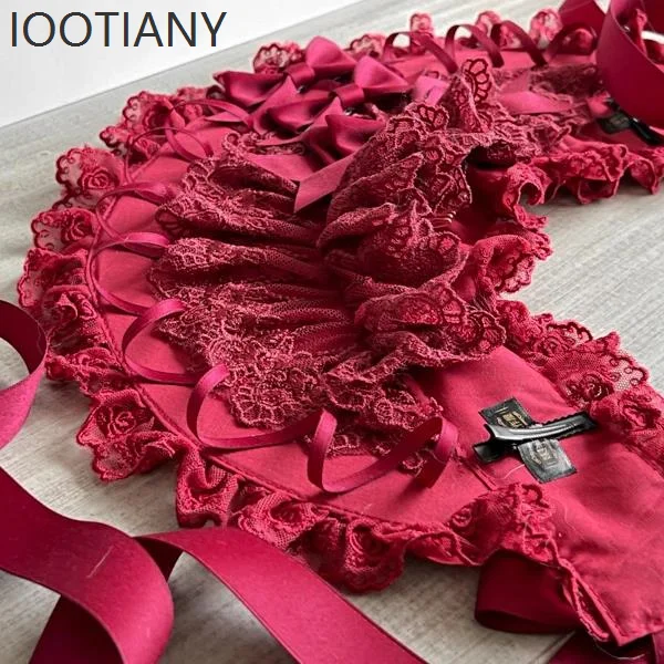IOOTIANY Topi Renda Burgundy G - Women'S Victorian Era Accessories ulasan dan harga