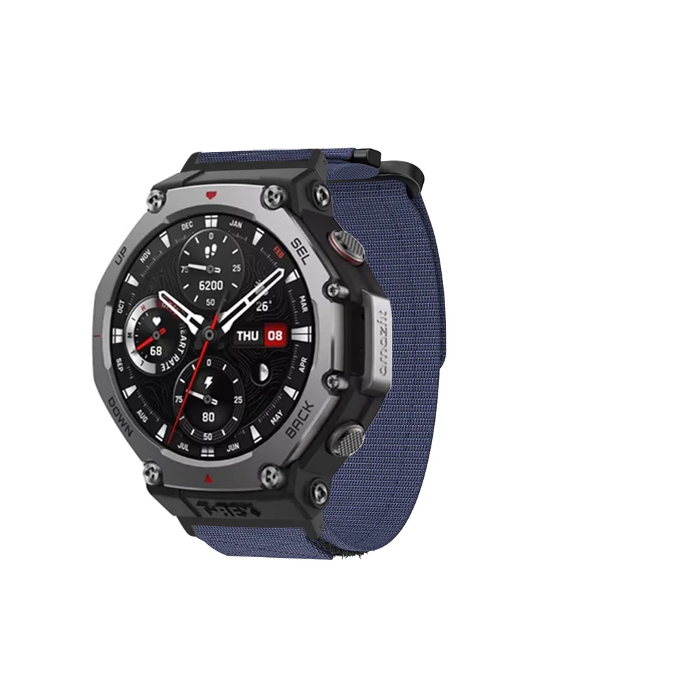 حزام نايلون لـ Huami Amazfit T-Rex 3 حزام (استيك) ساعة ل Amazfit Trex3 Smartwatch في الهواء الطلق حلقة الرياضة سوار معصمه مع أداة