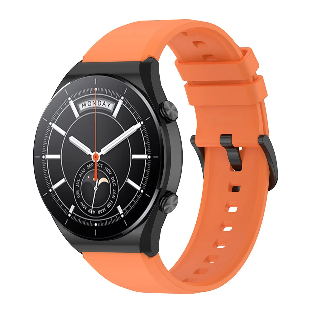 Silicone Strap For Xiaomi MI Watch S1 Active /Watch Color 2 Watch Band 22mm Silicone Watchband Bracelet Replaceable Accessories