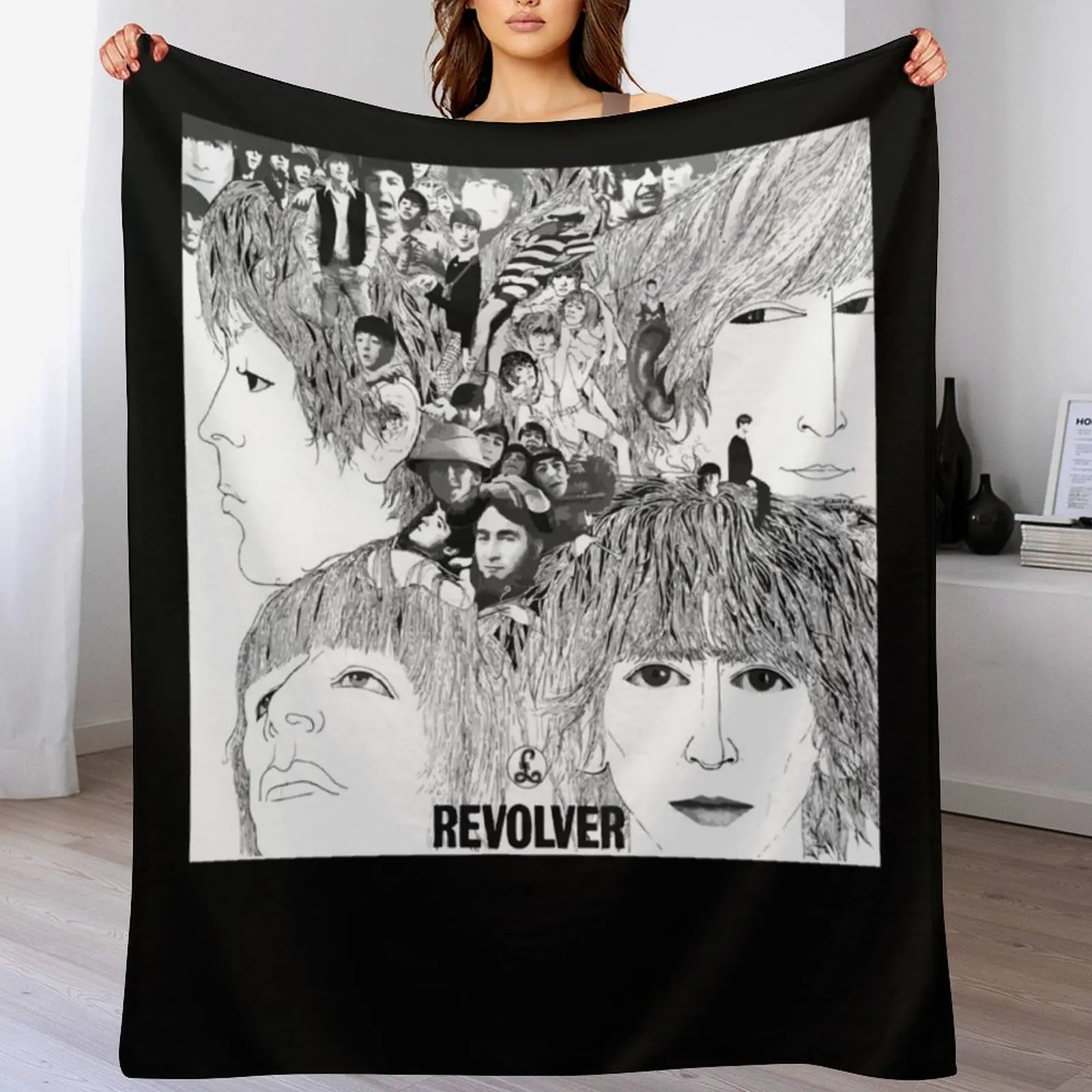 Revolver Album Cover Classic Throw Blanket Camping Bed covers Blankets