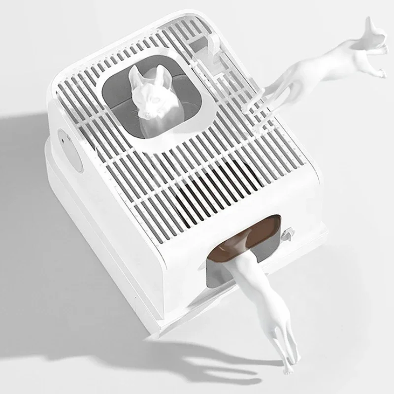 Newly designed top -income automatic cat litter box with net -flavors module deodorization suitable for cats within 12kg