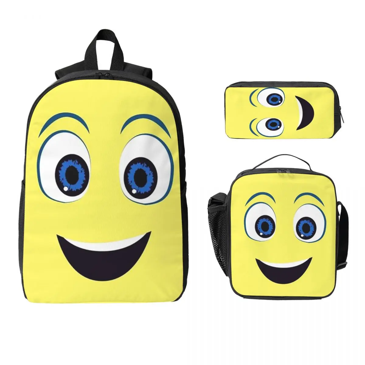 

Inside Out Character Cartoon Backpack Boys Girls BookBag School Bag Laptop Shoulder Bags 3ps Insulated Lunch Bag Pencil Case