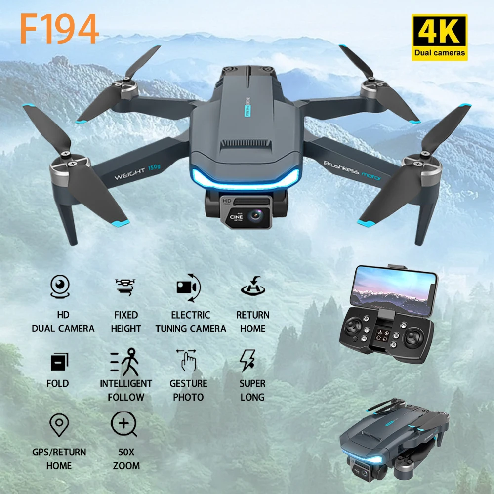 Professional Drone 4K HD Dual Camera with GPS Positioning /Intelligent Obstacle Avoidance And Optical Flow Hover Toy Gifts