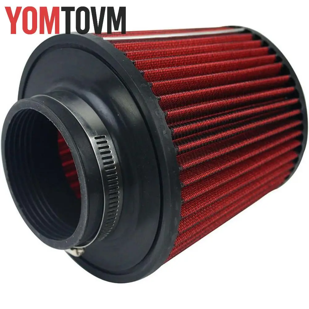 

Универсальный автомобильный воздушный фильтр 76 мм/100 мм, фильтр из нержавеющей стали, сетчатая грибовидная головка, воздушный фильтр с высоким расходом, автомобильные аксессуары