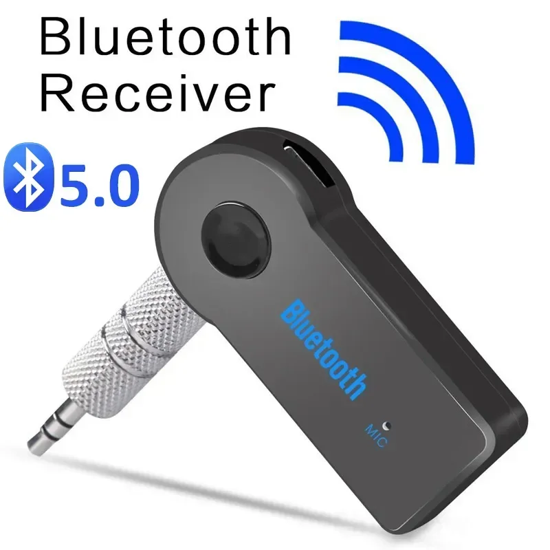 2 in 1 Wireless Bluetooth Receiver V5.0 Transmitter 3.5mm Jack Plug For Car Music Audio Aux Headphone Handsfree Phones speakers